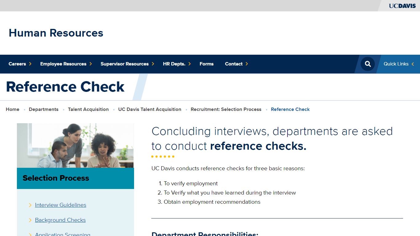 Reference Check | Human Resources